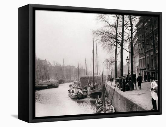 Canal Boats, Rotterdam, 1898-James Batkin-Framed Premier Image Canvas