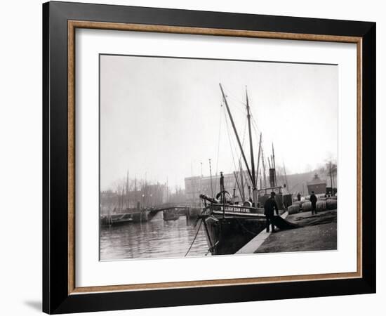 Canal Boats, Rotterdam, 1898-James Batkin-Framed Photographic Print