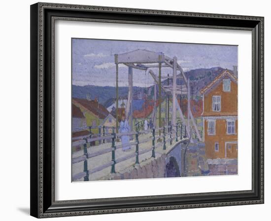 Canal Bridge, Flekkefjord-Harold Gilman-Framed Giclee Print