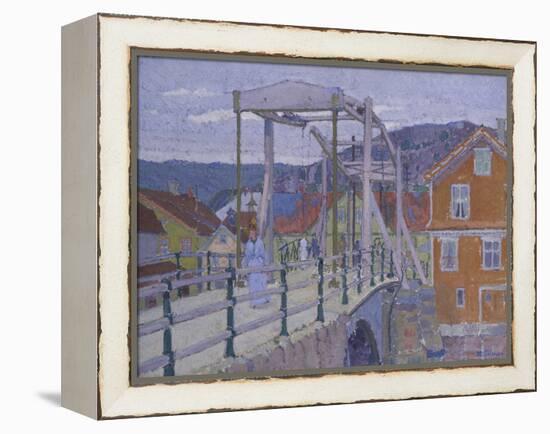 Canal Bridge, Flekkefjord-Harold Gilman-Framed Premier Image Canvas