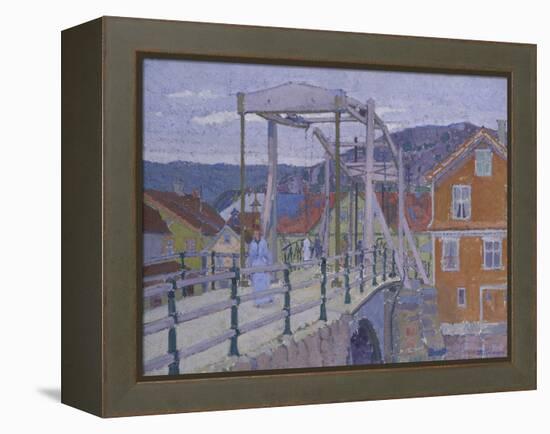 Canal Bridge, Flekkefjord-Harold Gilman-Framed Premier Image Canvas