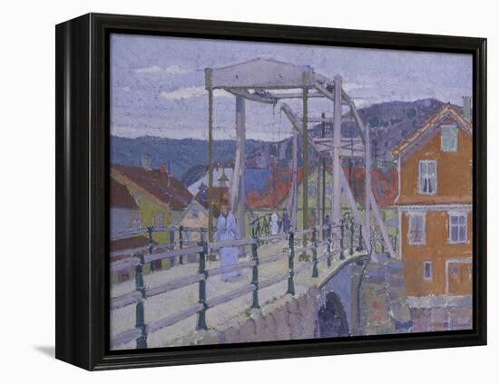 Canal Bridge, Flekkefjord-Harold Gilman-Framed Premier Image Canvas