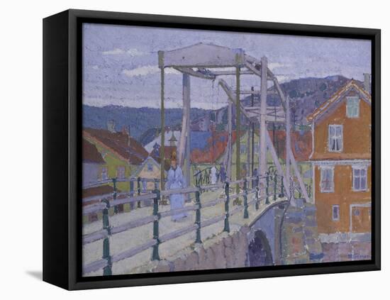 Canal Bridge, Flekkefjord-Harold Gilman-Framed Premier Image Canvas