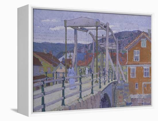 Canal Bridge, Flekkefjord-Harold Gilman-Framed Premier Image Canvas