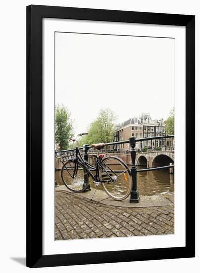 Canal Cycling-Irene Suchocki-Framed Giclee Print