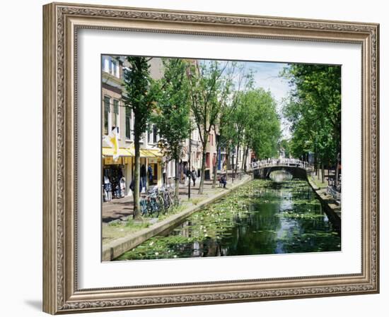 Canal, Delft, Holland (Netherlands), Europe-James Emmerson-Framed Photographic Print