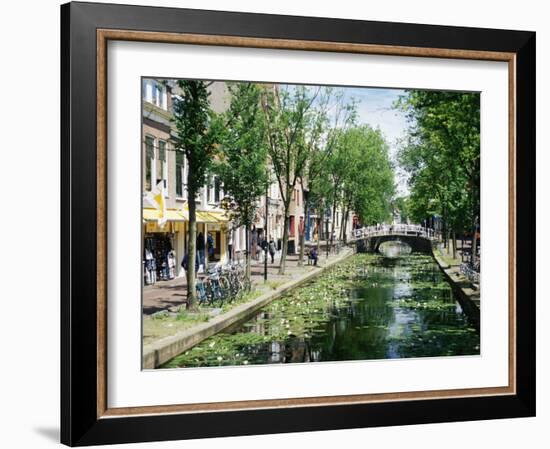 Canal, Delft, Holland (Netherlands), Europe-James Emmerson-Framed Photographic Print