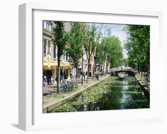 Canal, Delft, Holland (Netherlands), Europe-James Emmerson-Framed Photographic Print