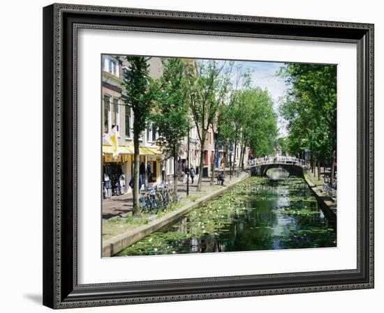 Canal, Delft, Holland (Netherlands), Europe-James Emmerson-Framed Photographic Print