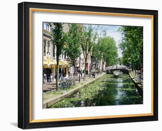 Canal, Delft, Holland (Netherlands), Europe-James Emmerson-Framed Photographic Print