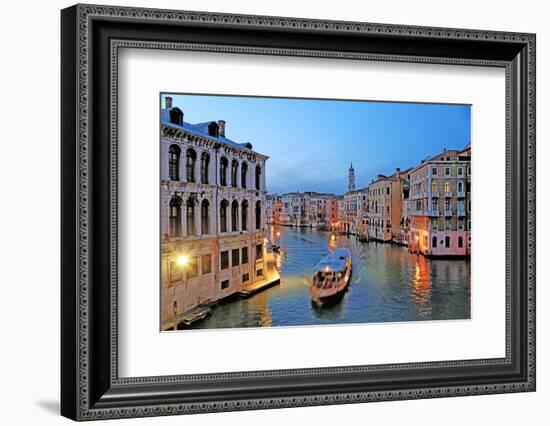 Canal Grande (Grand Canal), Venice, UNESCO World Heritage Site, Veneto, Italy, Europe-Hans-Peter Merten-Framed Photographic Print