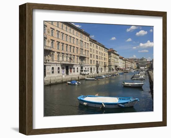 Canal Grande, Trieste, Friuli-Venezia Giulia, Italy, Europe-Lawrence Graham-Framed Photographic Print