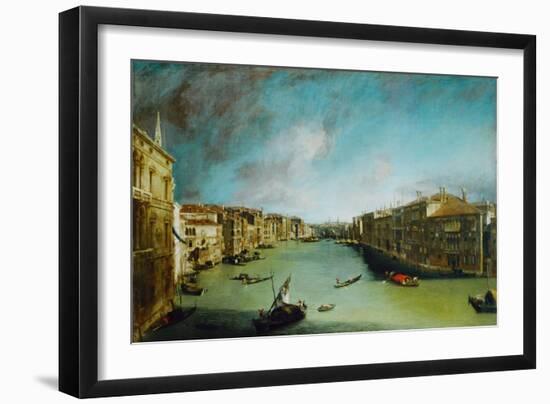 Canal Grande, Venice.-Canaletto-Framed Giclee Print