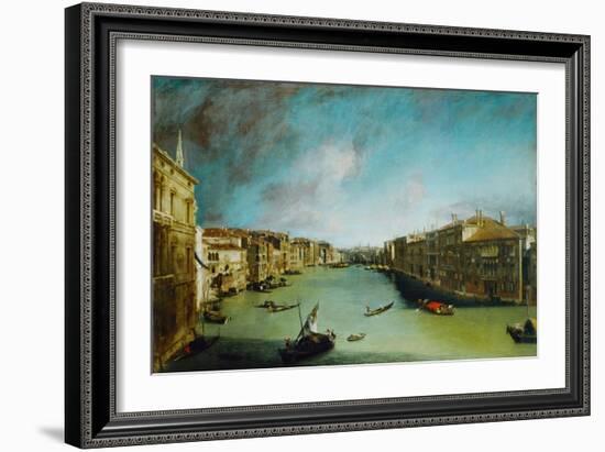 Canal Grande, Venice.-Canaletto-Framed Giclee Print