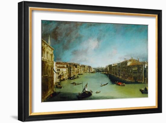 Canal Grande, Venice.-Canaletto-Framed Giclee Print