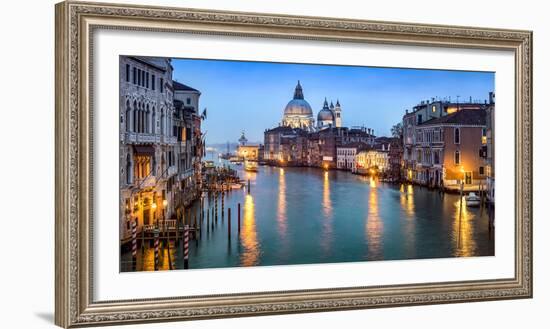 Canal Grande with view towards Santa Maria Della Salute, Venice, Italy-Jan Christopher Becke-Framed Photographic Print