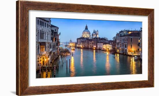 Canal Grande with view towards Santa Maria Della Salute, Venice, Italy-Jan Christopher Becke-Framed Photographic Print