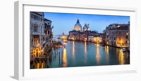 Canal Grande with view towards Santa Maria Della Salute, Venice, Italy-Jan Christopher Becke-Framed Photographic Print