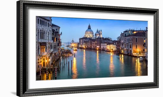 Canal Grande with view towards Santa Maria Della Salute, Venice, Italy-Jan Christopher Becke-Framed Photographic Print