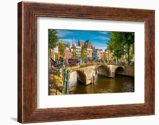 Canal in Amsterdam-sborisov-Framed Photographic Print