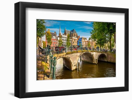 Canal in Amsterdam-sborisov-Framed Photographic Print