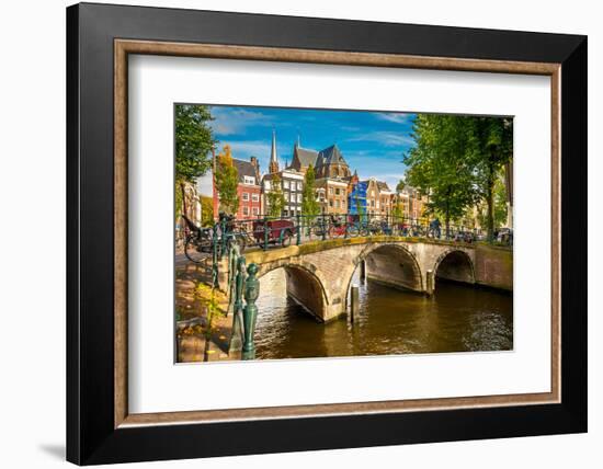 Canal in Amsterdam-sborisov-Framed Photographic Print