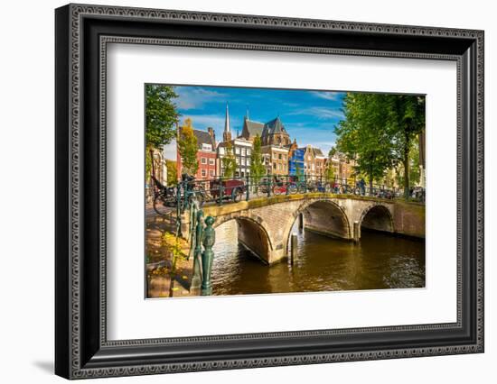 Canal in Amsterdam-sborisov-Framed Photographic Print