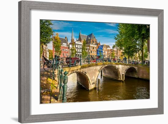 Canal in Amsterdam-sborisov-Framed Photographic Print
