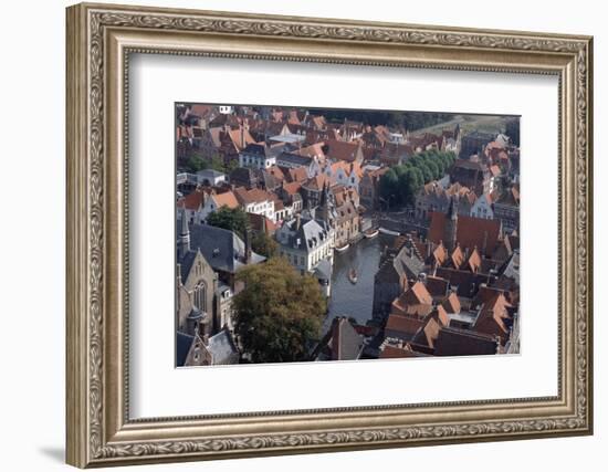 Canal in Bruges-Vittoriano Rastelli-Framed Photographic Print