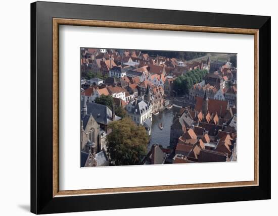 Canal in Bruges-Vittoriano Rastelli-Framed Photographic Print