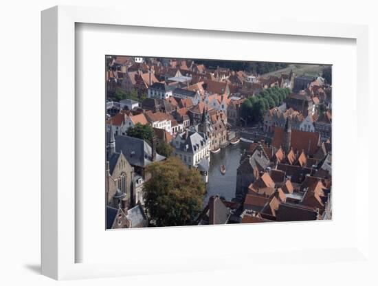 Canal in Bruges-Vittoriano Rastelli-Framed Photographic Print