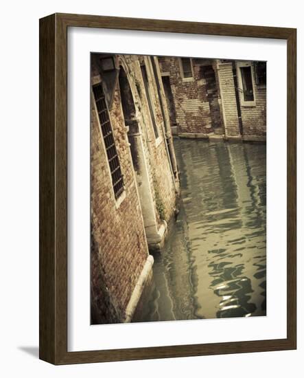 Canal in the Castello District, Venice, Italy-Jon Arnold-Framed Photographic Print