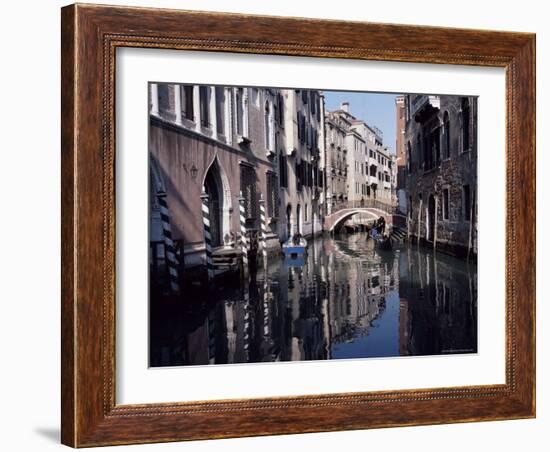 Canal in the Rialto Quarter, Venice, Veneto, Italy-Bruno Barbier-Framed Photographic Print