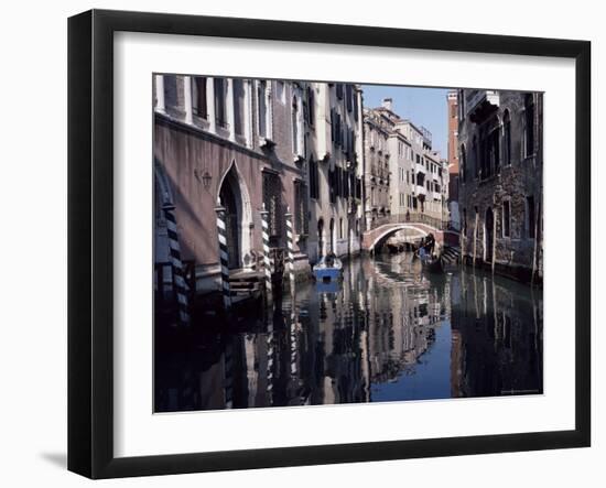 Canal in the Rialto Quarter, Venice, Veneto, Italy-Bruno Barbier-Framed Photographic Print