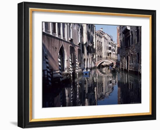 Canal in the Rialto Quarter, Venice, Veneto, Italy-Bruno Barbier-Framed Photographic Print