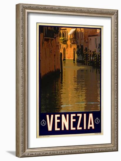 Canal in Venice Italy 1-Anna Siena-Framed Giclee Print