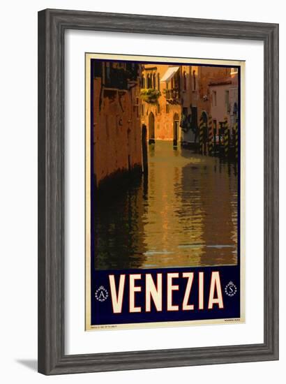 Canal in Venice Italy 1-Anna Siena-Framed Giclee Print