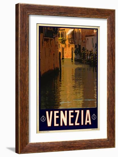 Canal in Venice Italy 1-Anna Siena-Framed Giclee Print