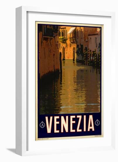 Canal in Venice Italy 1-Anna Siena-Framed Giclee Print