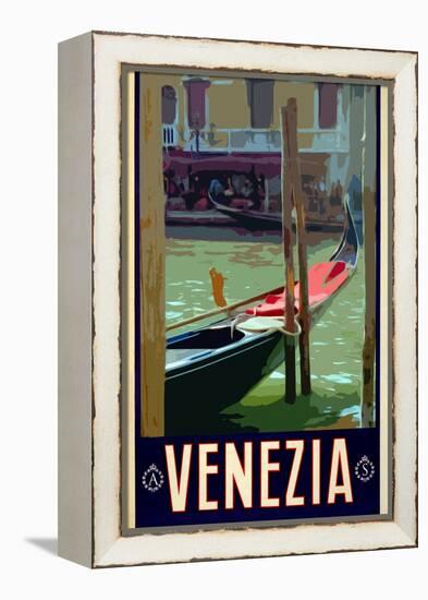 Canal in Venice Italy 3-Anna Siena-Framed Premier Image Canvas