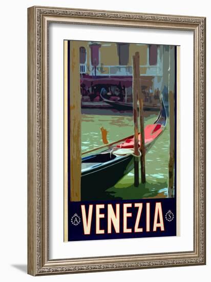 Canal in Venice Italy 3-Anna Siena-Framed Giclee Print