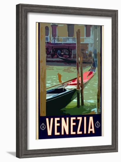 Canal in Venice Italy 3-Anna Siena-Framed Giclee Print