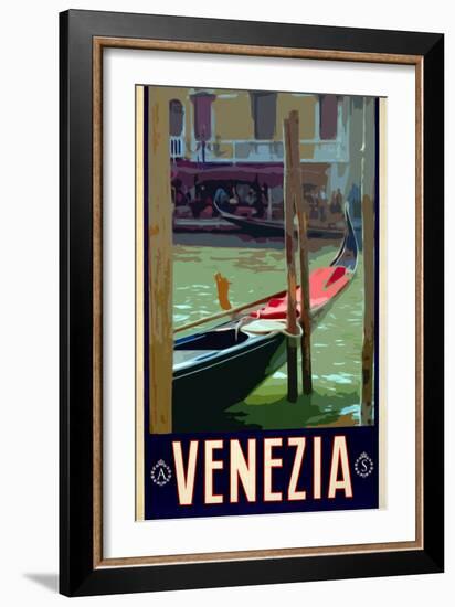 Canal in Venice Italy 3-Anna Siena-Framed Giclee Print