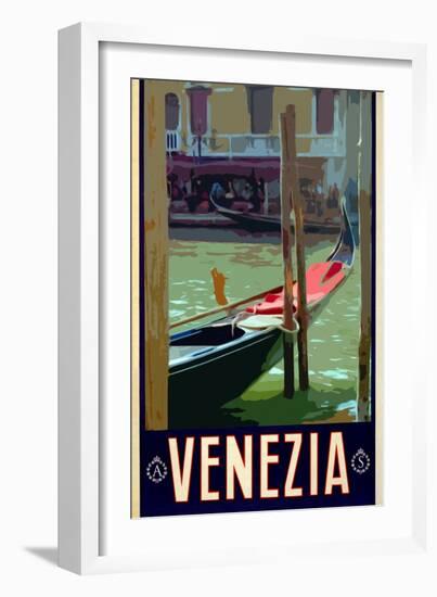 Canal in Venice Italy 3-Anna Siena-Framed Giclee Print