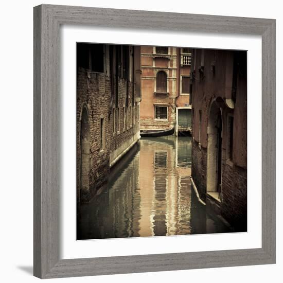 Canal in Venice, Italy-Jon Arnold-Framed Photographic Print