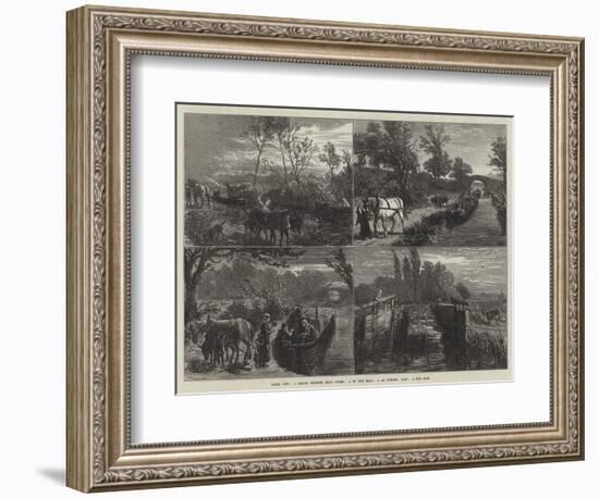 Canal Life-Ebenezer Newman Downard-Framed Giclee Print