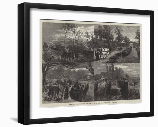 Canal Life-Ebenezer Newman Downard-Framed Giclee Print