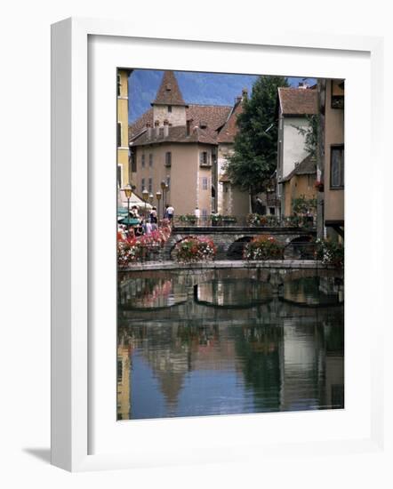 Canal, Medieval Town, Annecy, Haute-Savoie, Rhone-Alpes, France-David Hughes-Framed Photographic Print