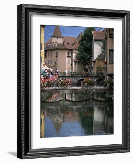 Canal, Medieval Town, Annecy, Haute-Savoie, Rhone-Alpes, France-David Hughes-Framed Photographic Print