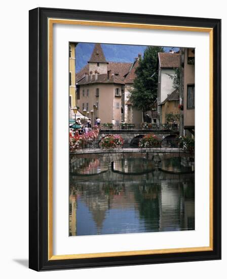 Canal, Medieval Town, Annecy, Haute-Savoie, Rhone-Alpes, France-David Hughes-Framed Photographic Print